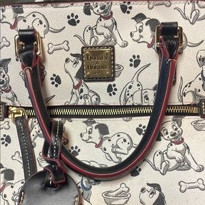 Dooney & Bourke Black and White Dog Travel Carrier